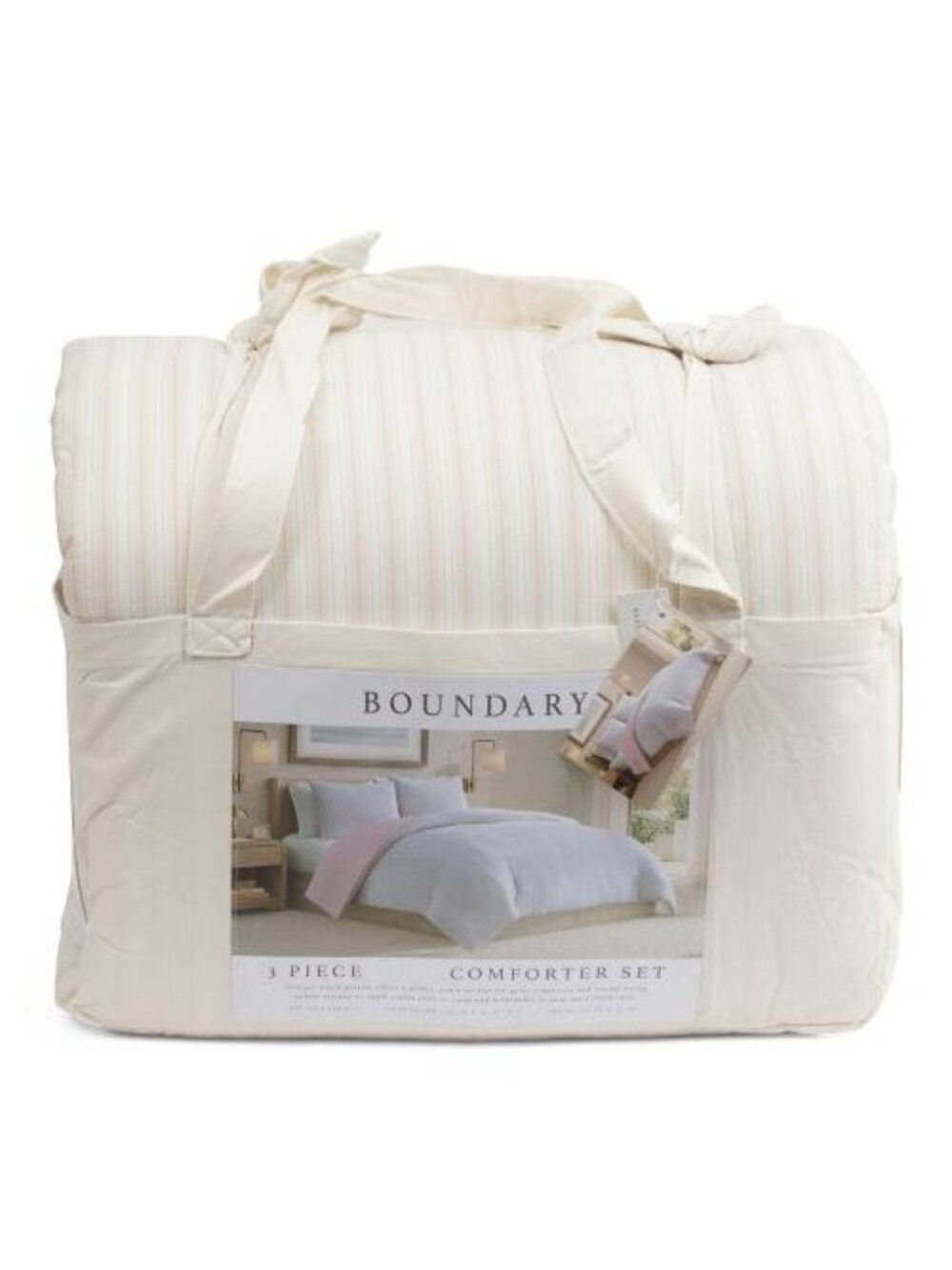 BOUNDARY Cotton Stripe Comforter Set